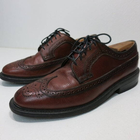 Dexter Other - Dexter Pebble Grained Long Wingtip Dress Oxfords Footwear Men's Shoes Sz 9.5 E